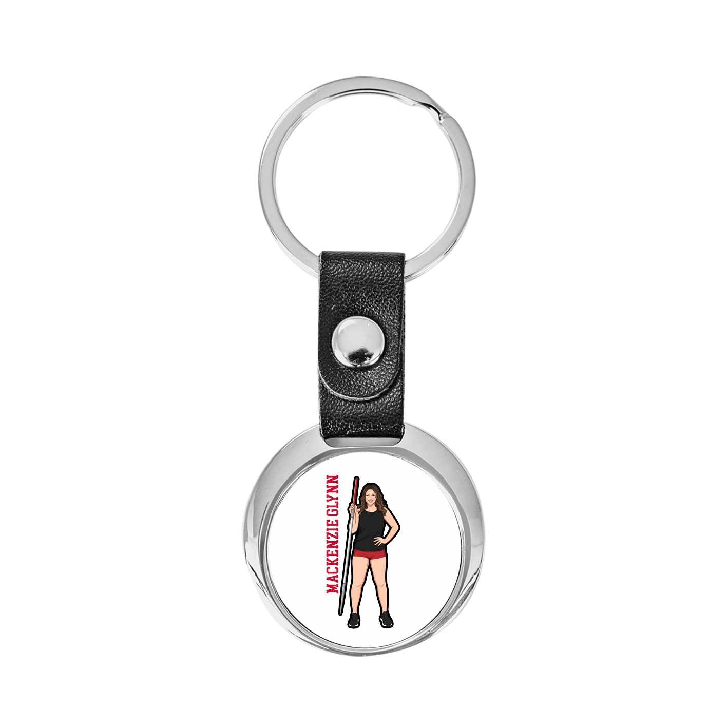 Key Chain — Name Vertical in Classic