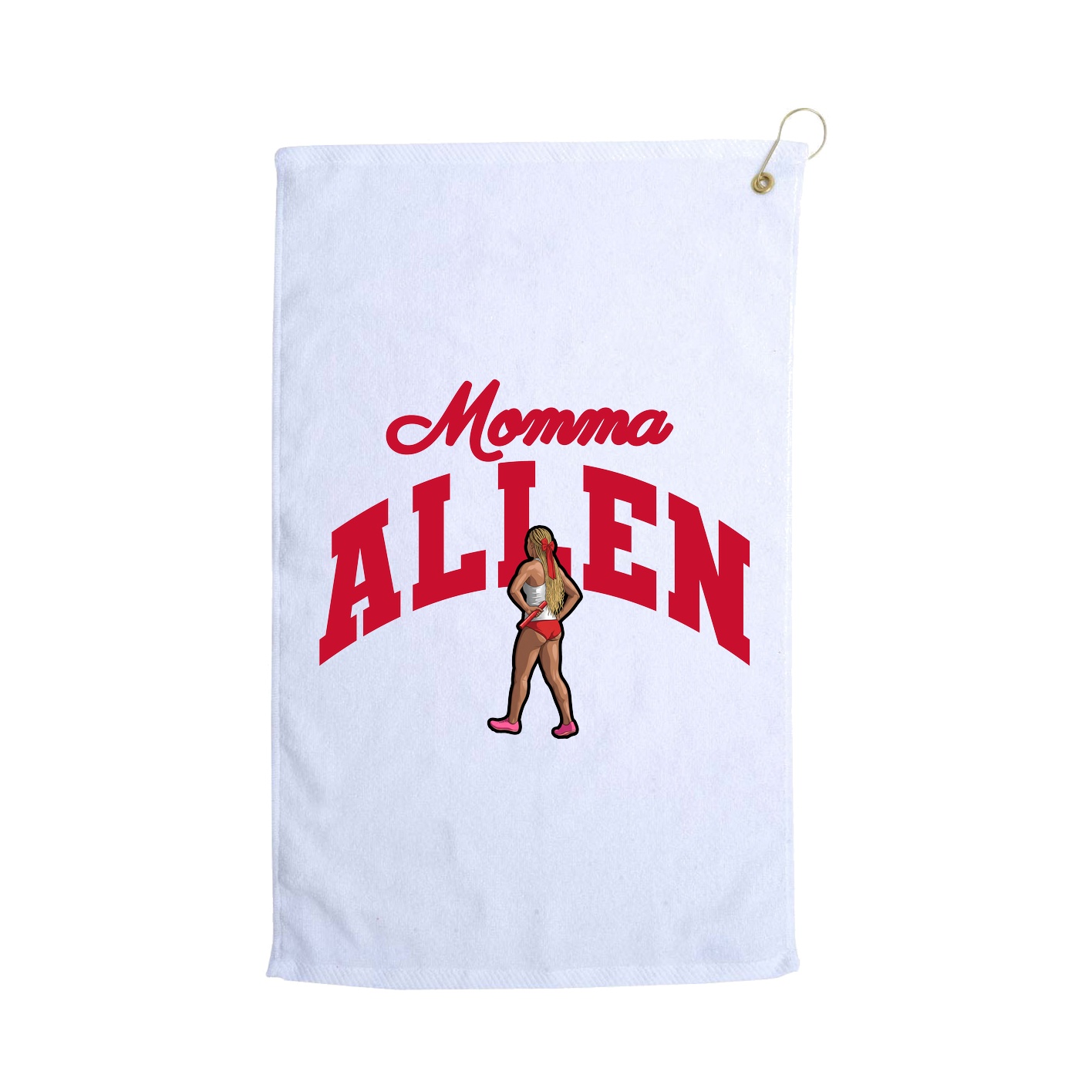 Golf Towel — Mothers Day Arch in White