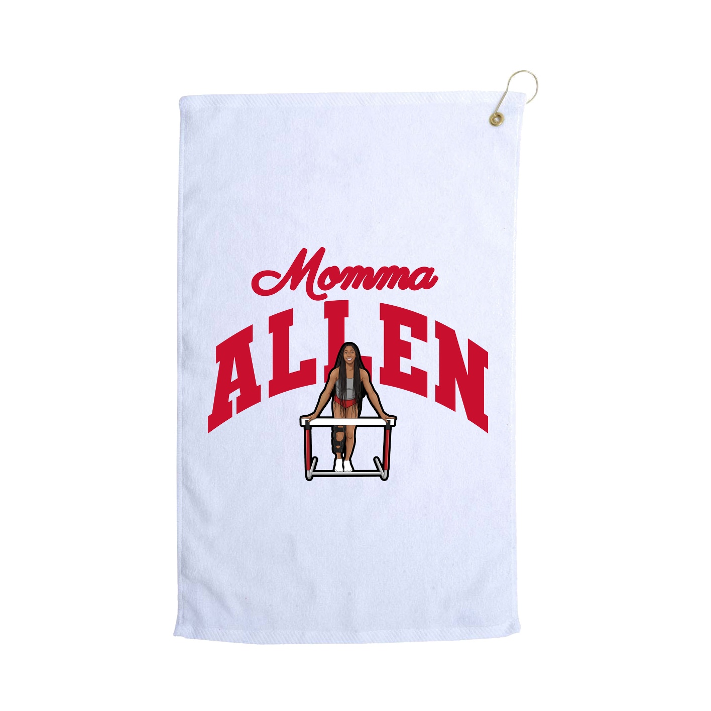 Golf Towel — Mothers Day Arch in White