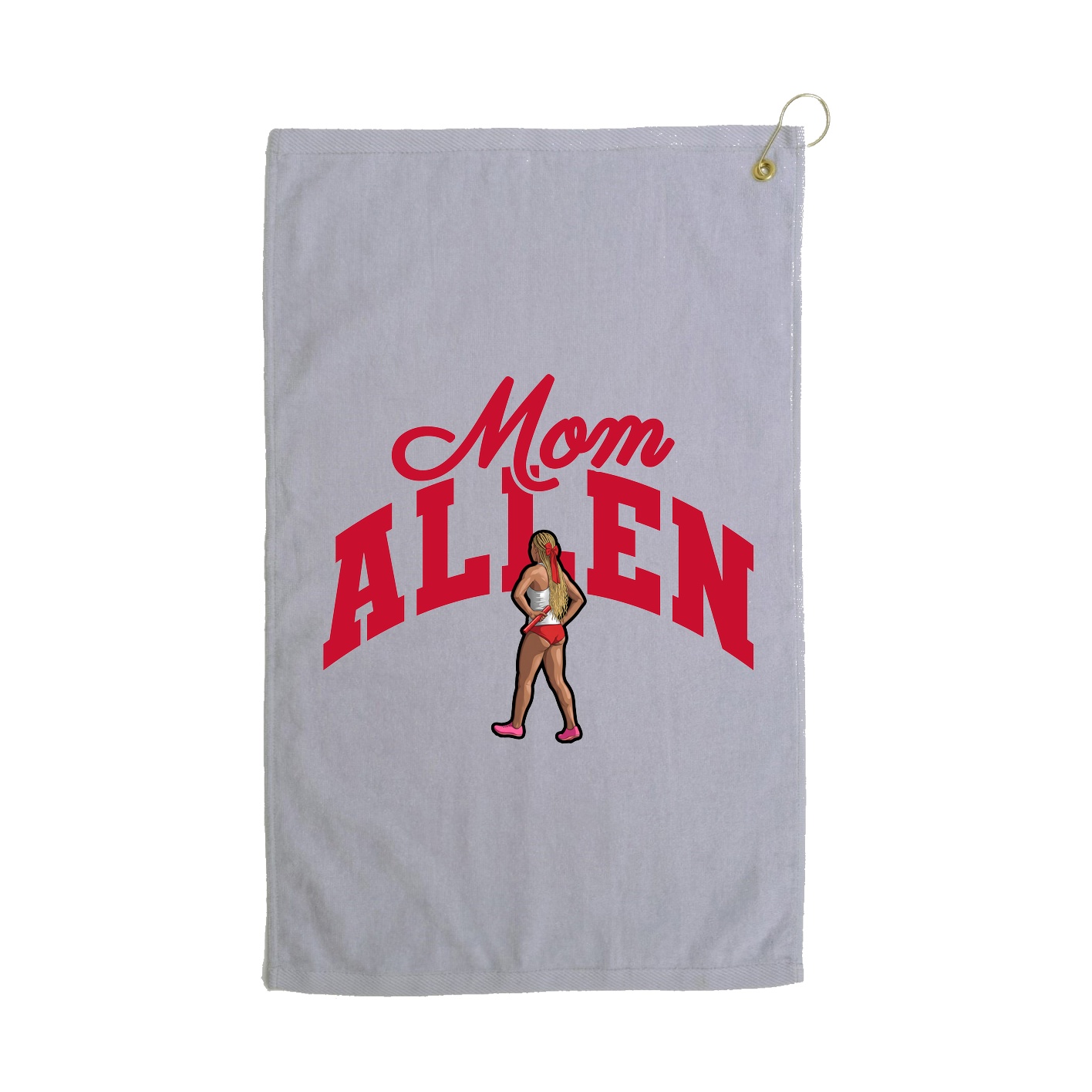 Golf Towel — Mothers Day Arch in Grey