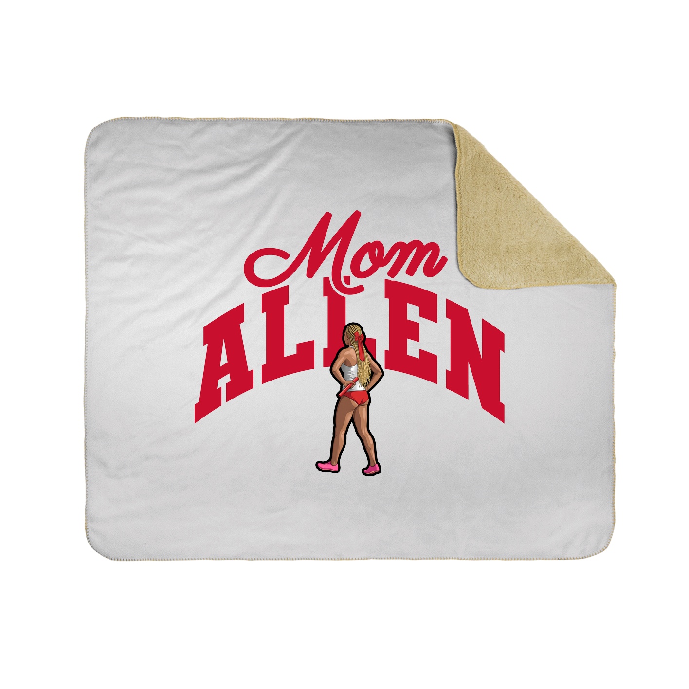Throw Blanket — Mothers Day Arch in White