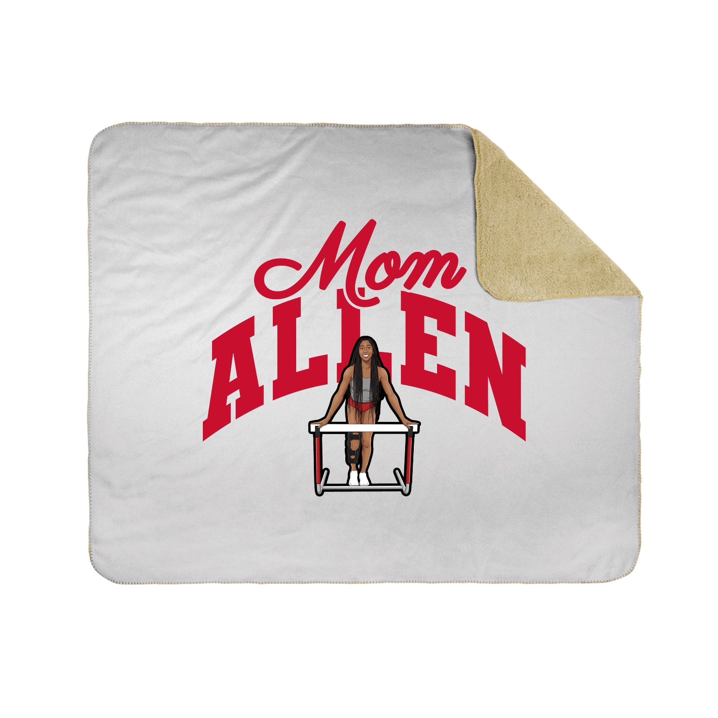 Throw Blanket — Mothers Day Arch in White