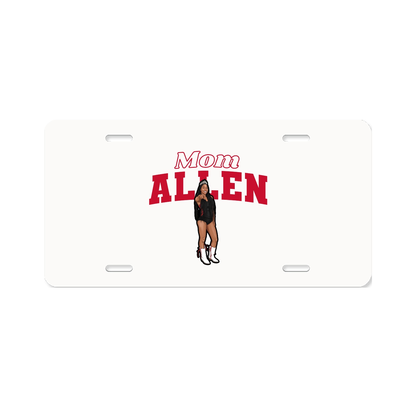 License Plate — Mothers Day Block in Classic