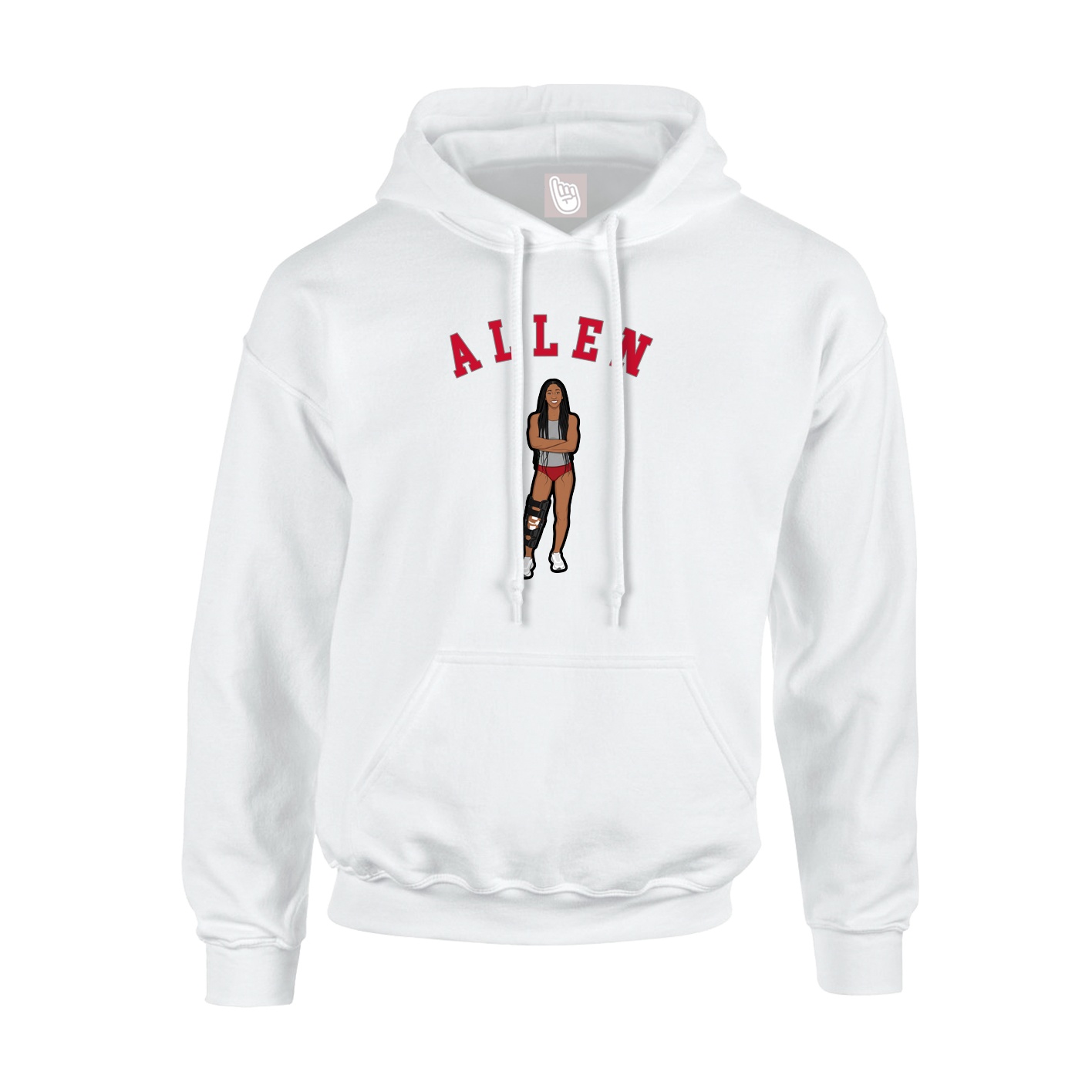 Youth Hoodie — Shirsey Arch in White