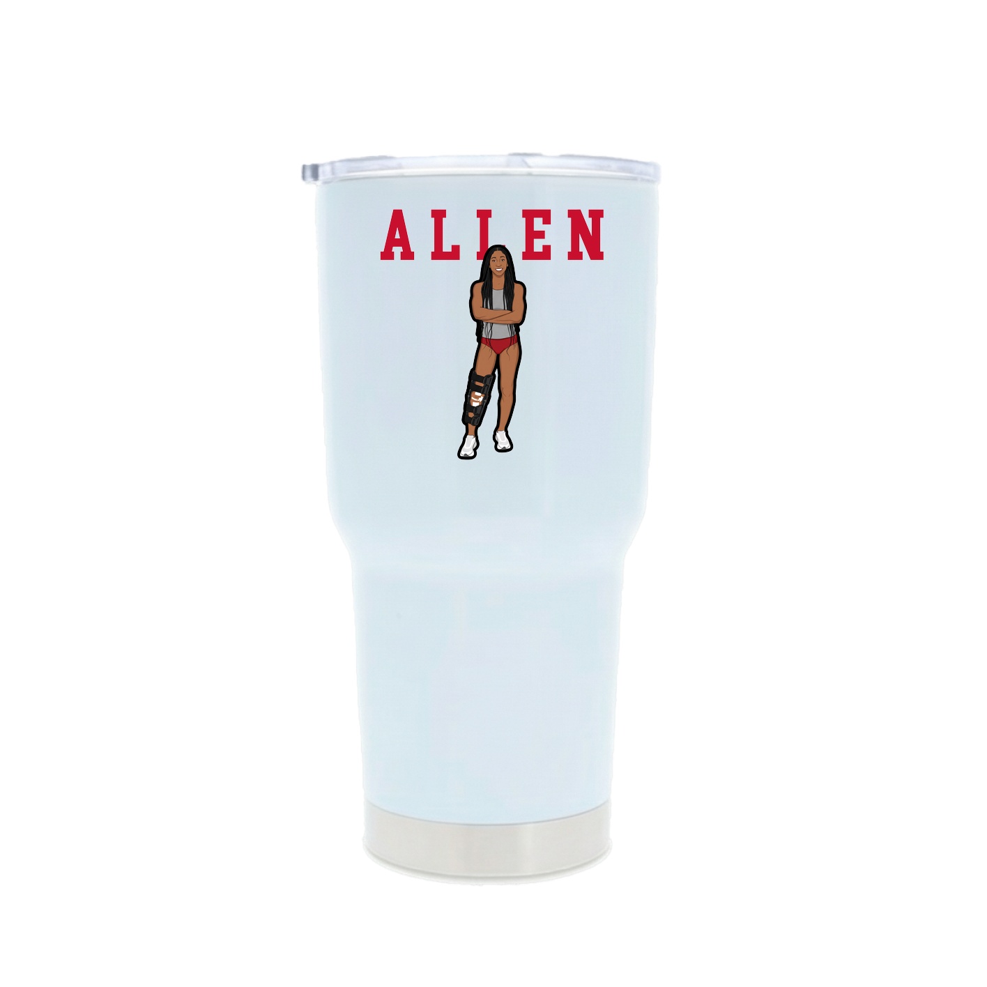 30oz Stainless Steel Tumbler — Shirsey in White