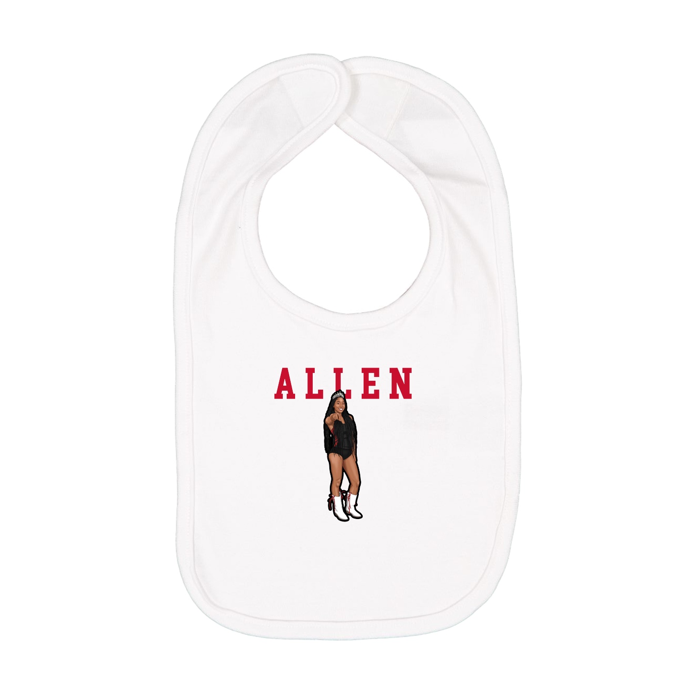 Infant Bib — Shirsey in White