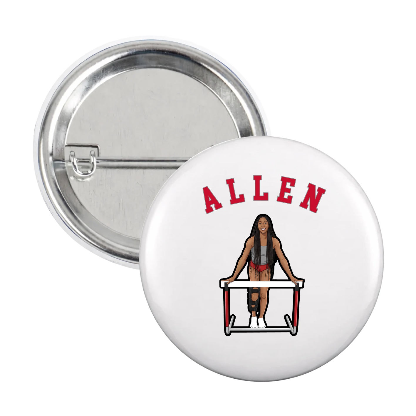 Game Day Button — Shirsey Arch in White