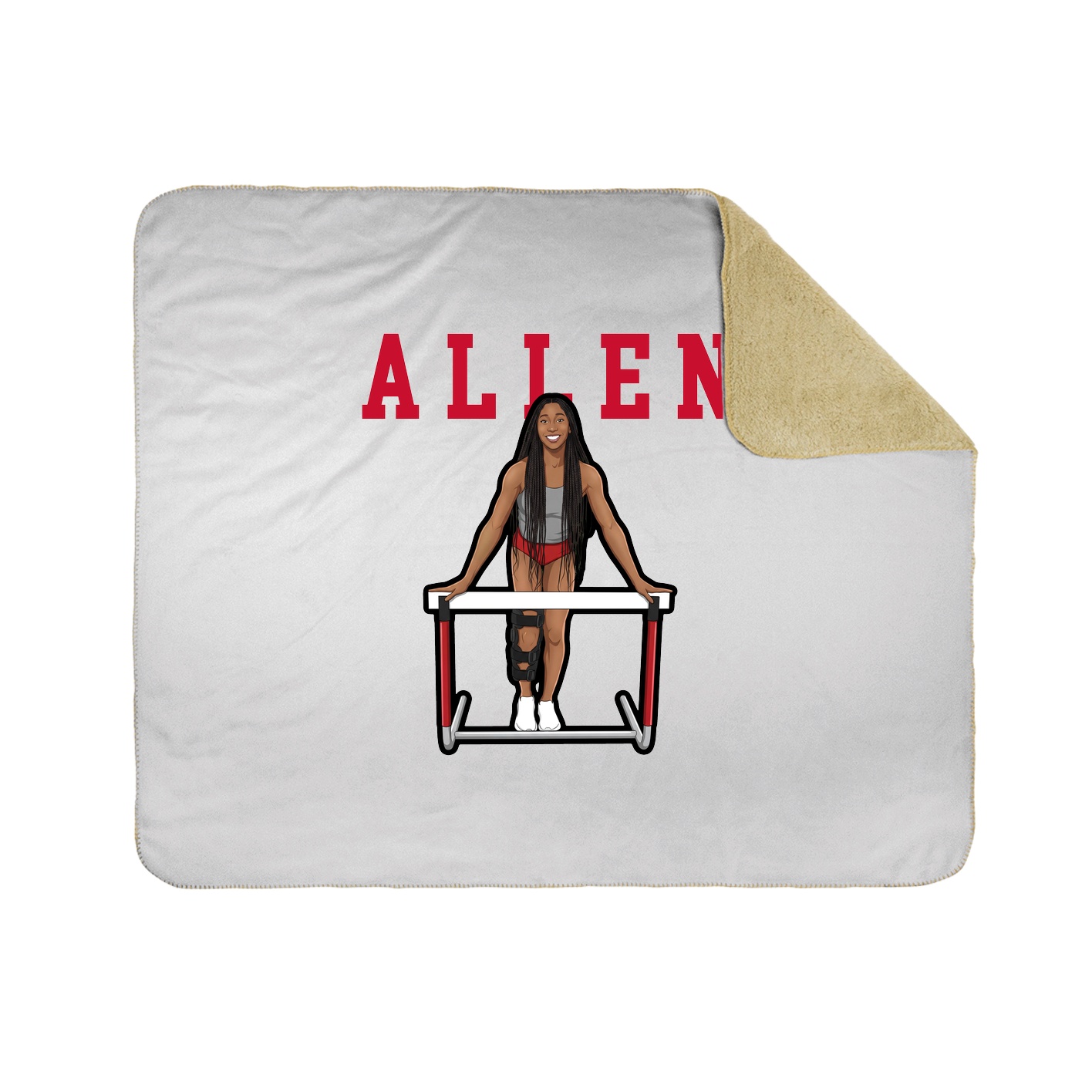 Throw Blanket — Shirsey in White