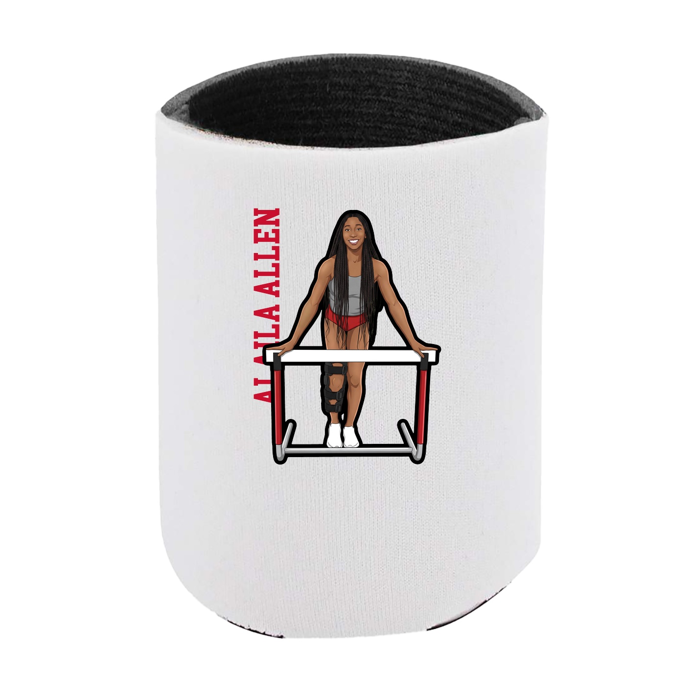 Can Holder — Name Vertical in White
