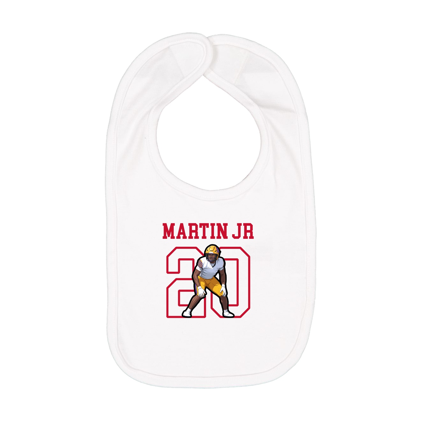 Infant Bib — Shirsey in White