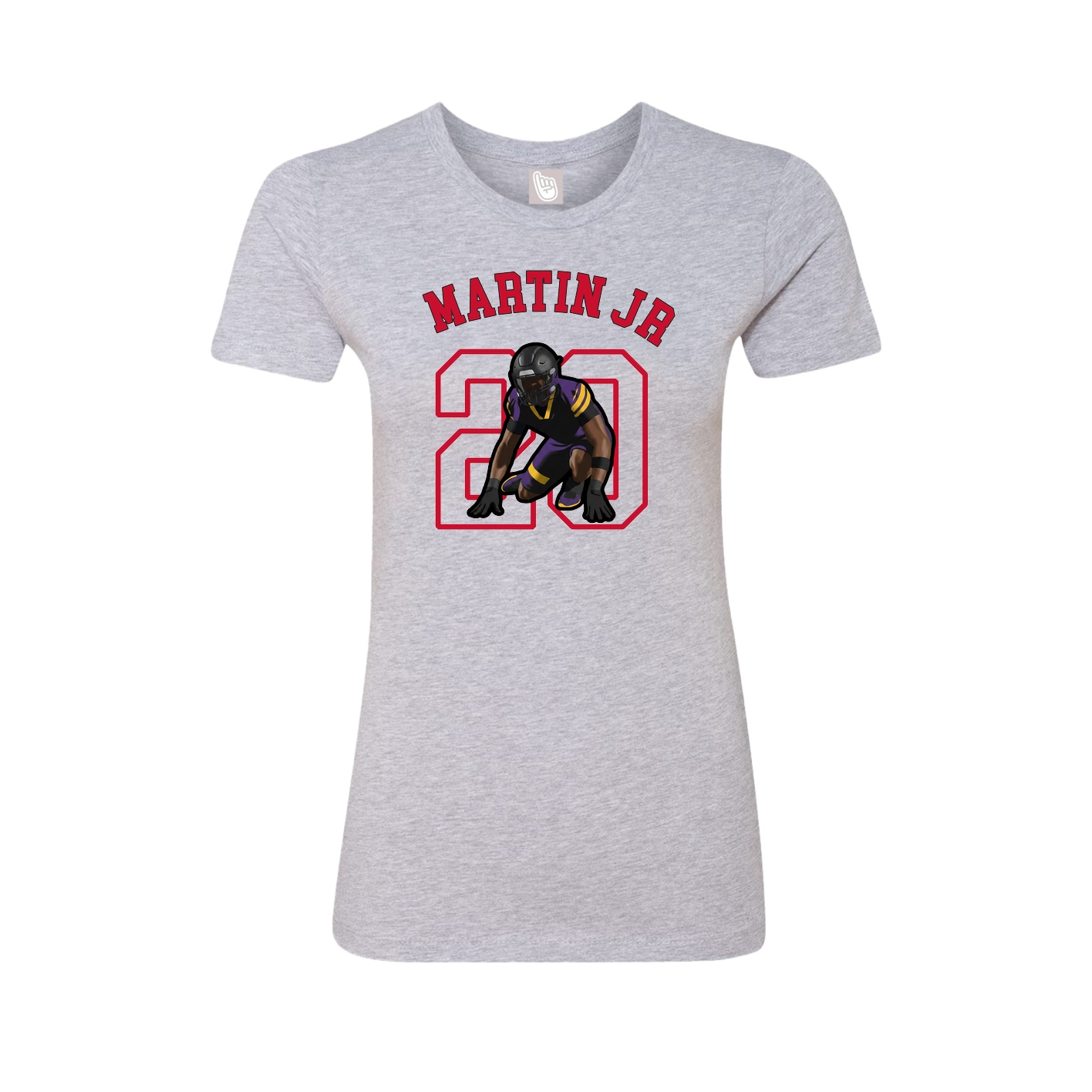 Fitted Women's Tee — Shirsey Arch in Grey