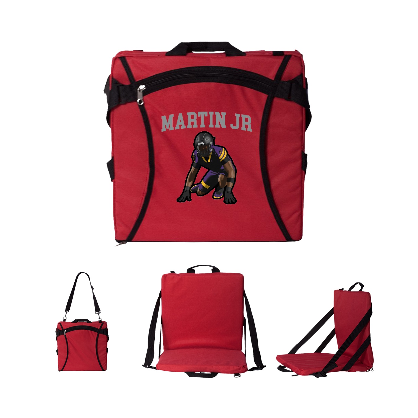 Folding Stadium Seat — Shirsey in Red