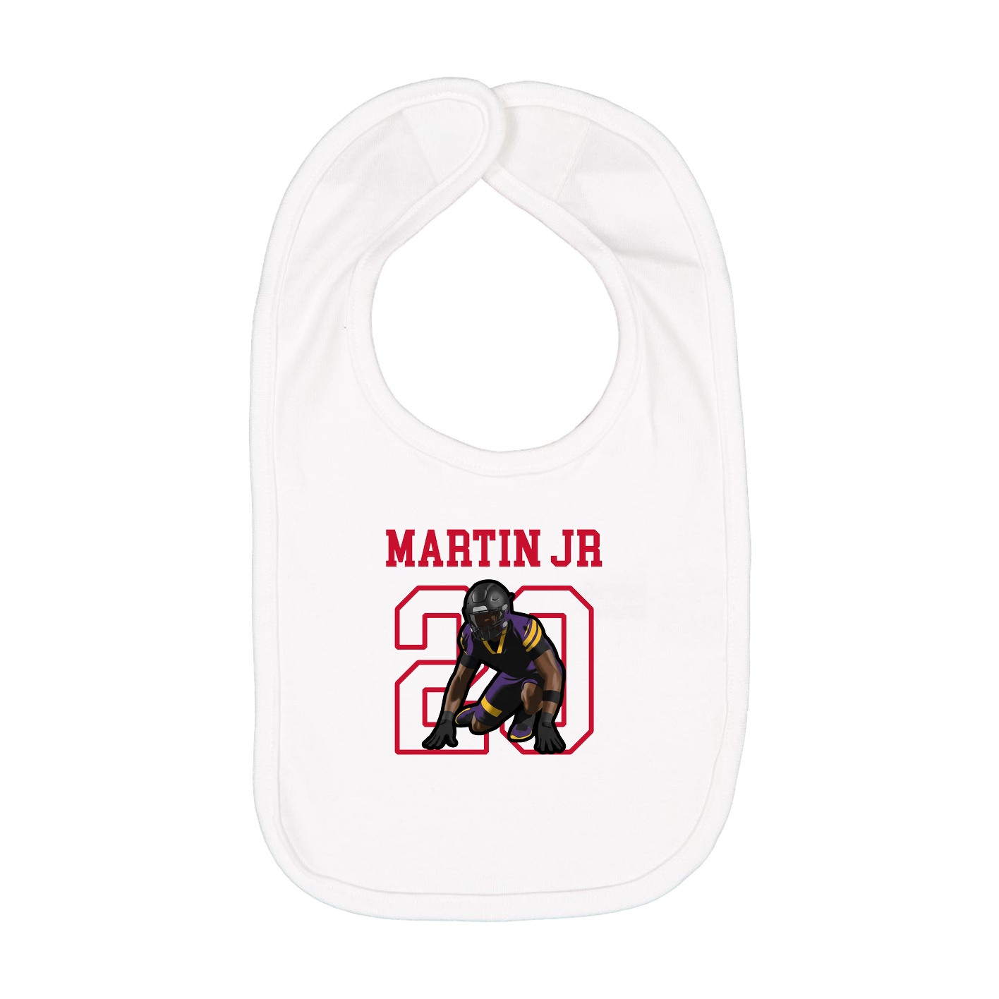 Infant Bib — Shirsey in White