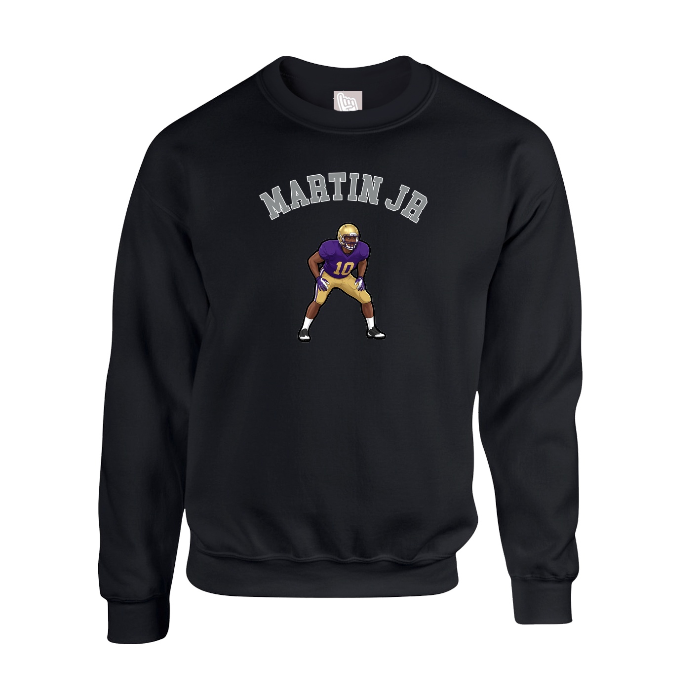 Fleece Crew — Shirsey Arch in Black