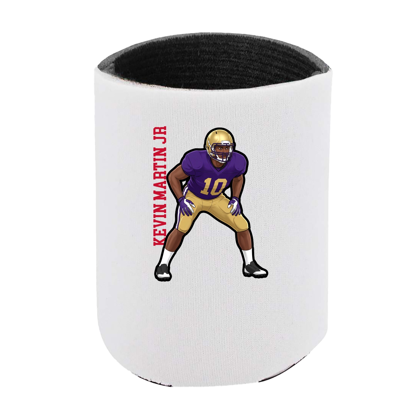 Can Holder — Name Vertical in White