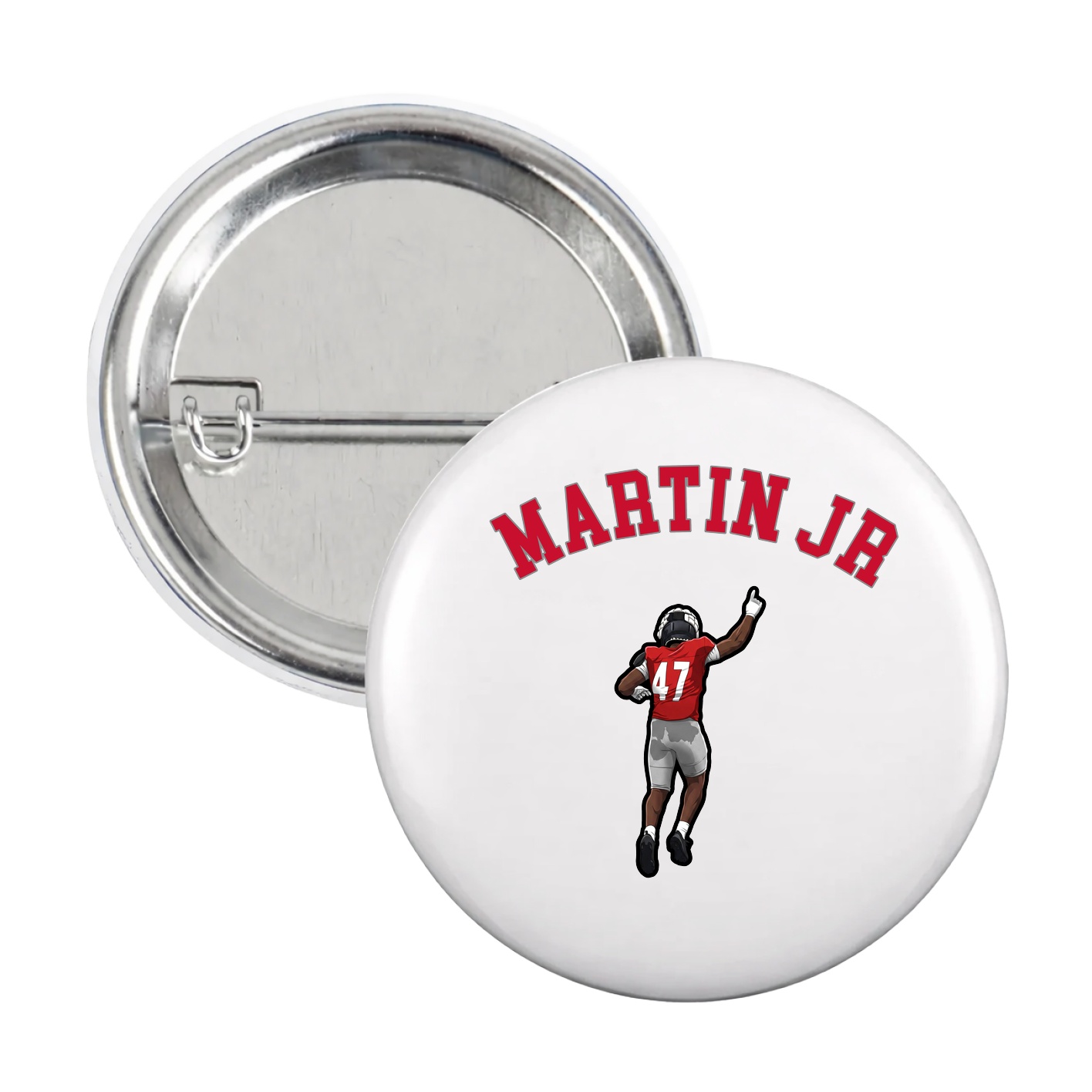 Game Day Button — Shirsey Arch in White