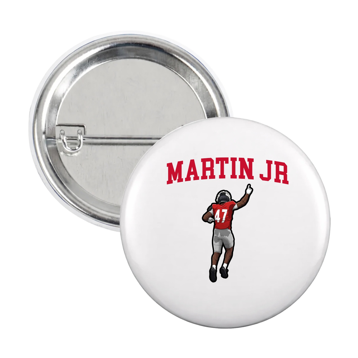 Game Day Button — Shirsey in White