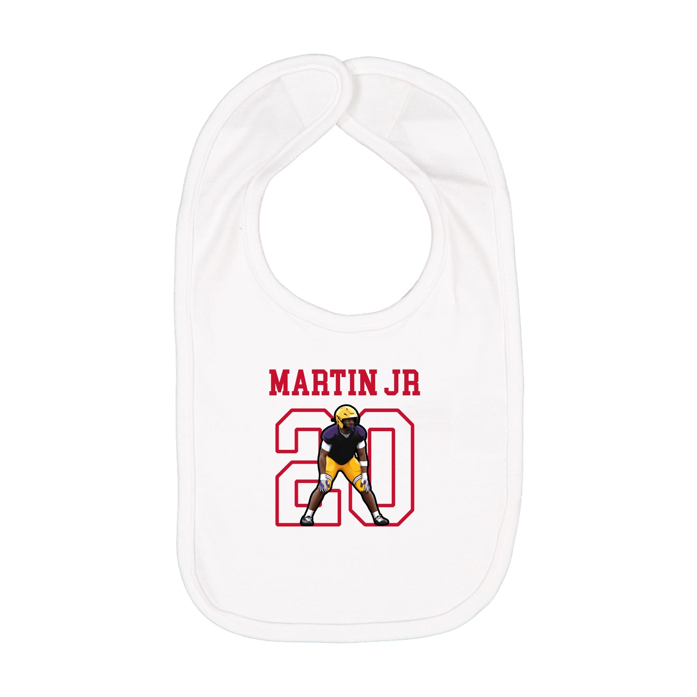 Infant Bib — Shirsey in White