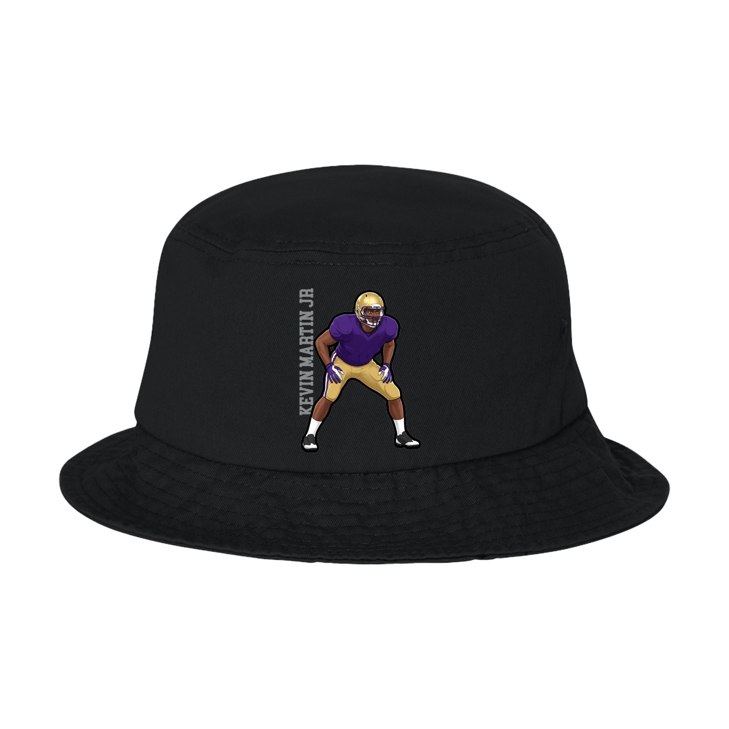 Bucket Cap — Name Vertical in Black