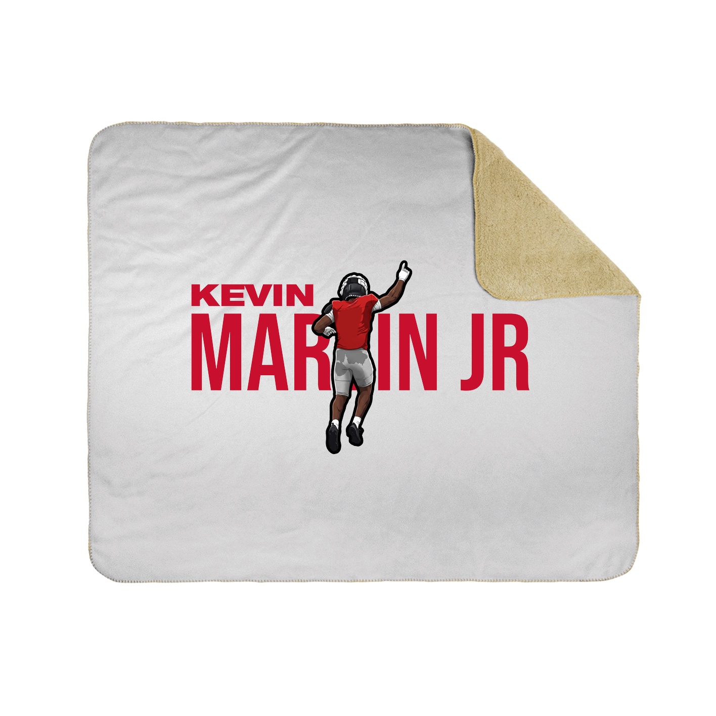 Throw Blanket — Player Name in White