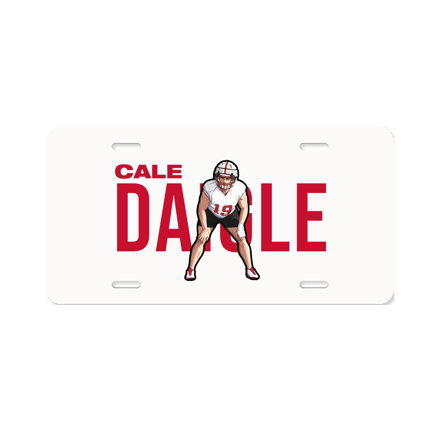 License Plate — Player Name in Classic