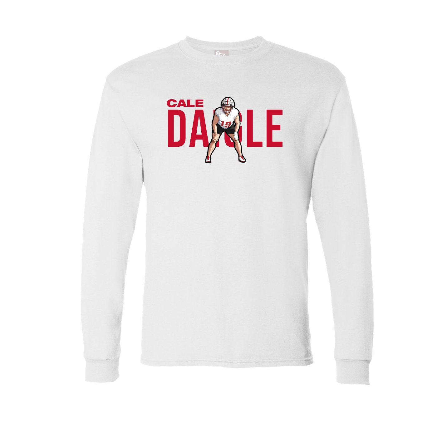 Long Sleeve Tee — Player Name in White