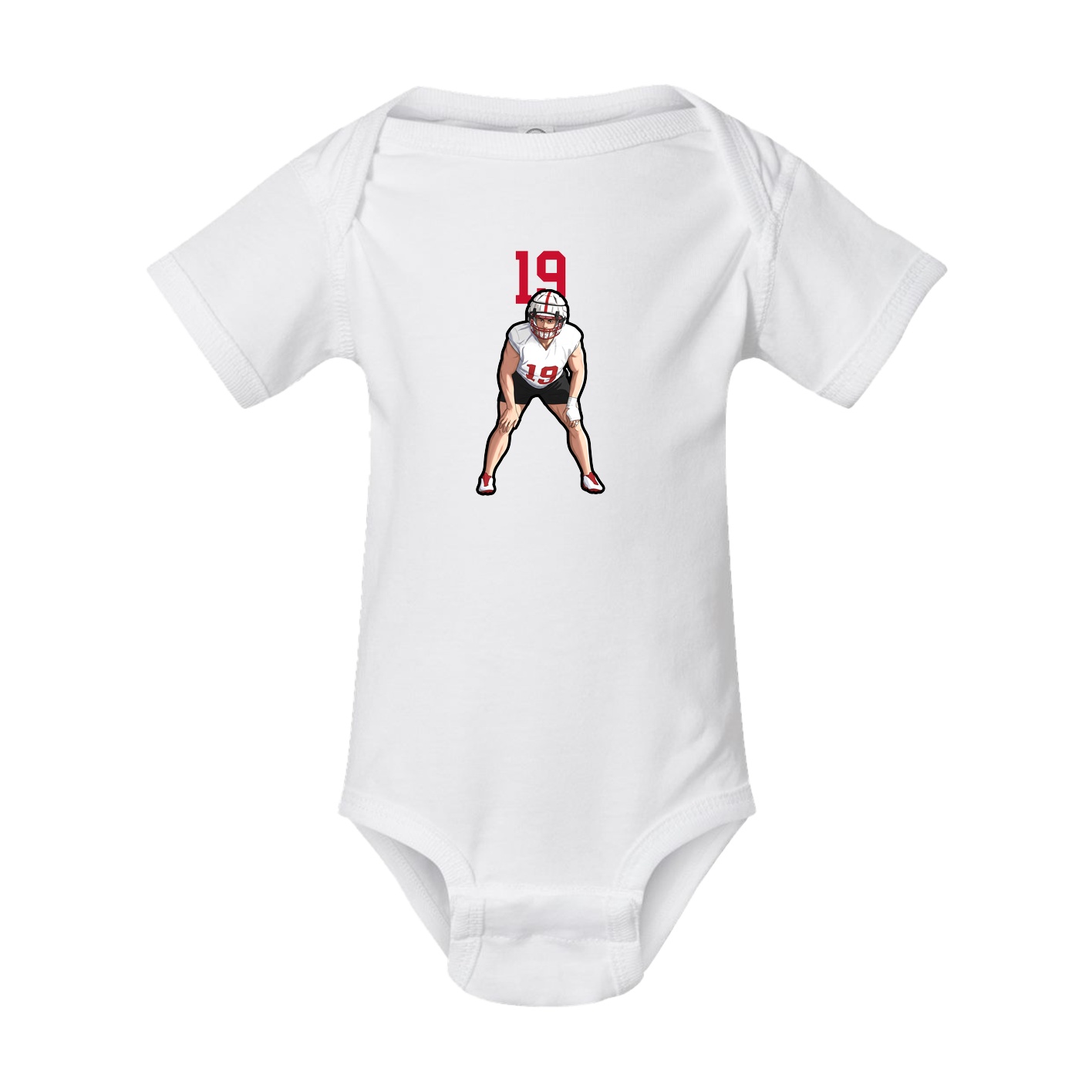 Baby Onesie — Number Top in White