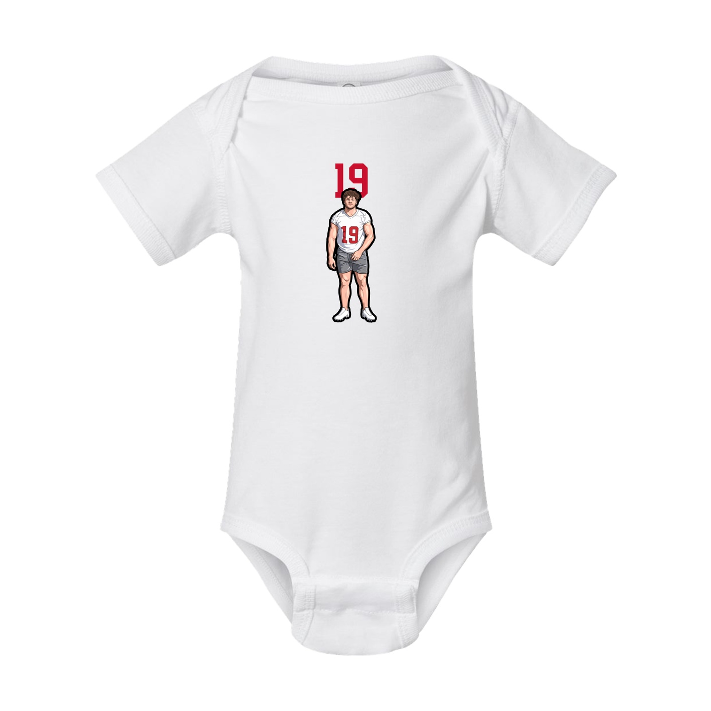 Baby Onesie — Number Top in White