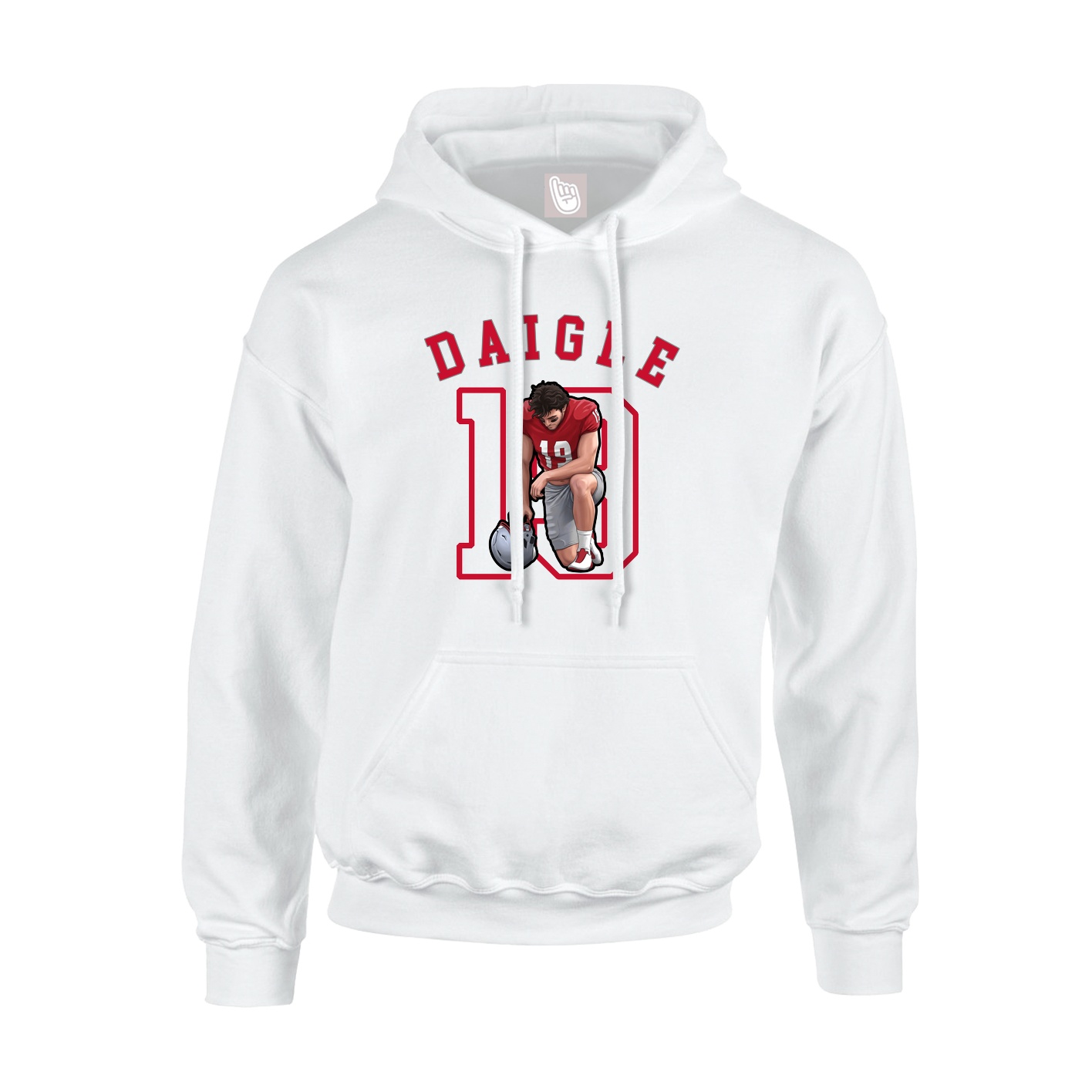 Youth Hoodie — Shirsey Arch in White