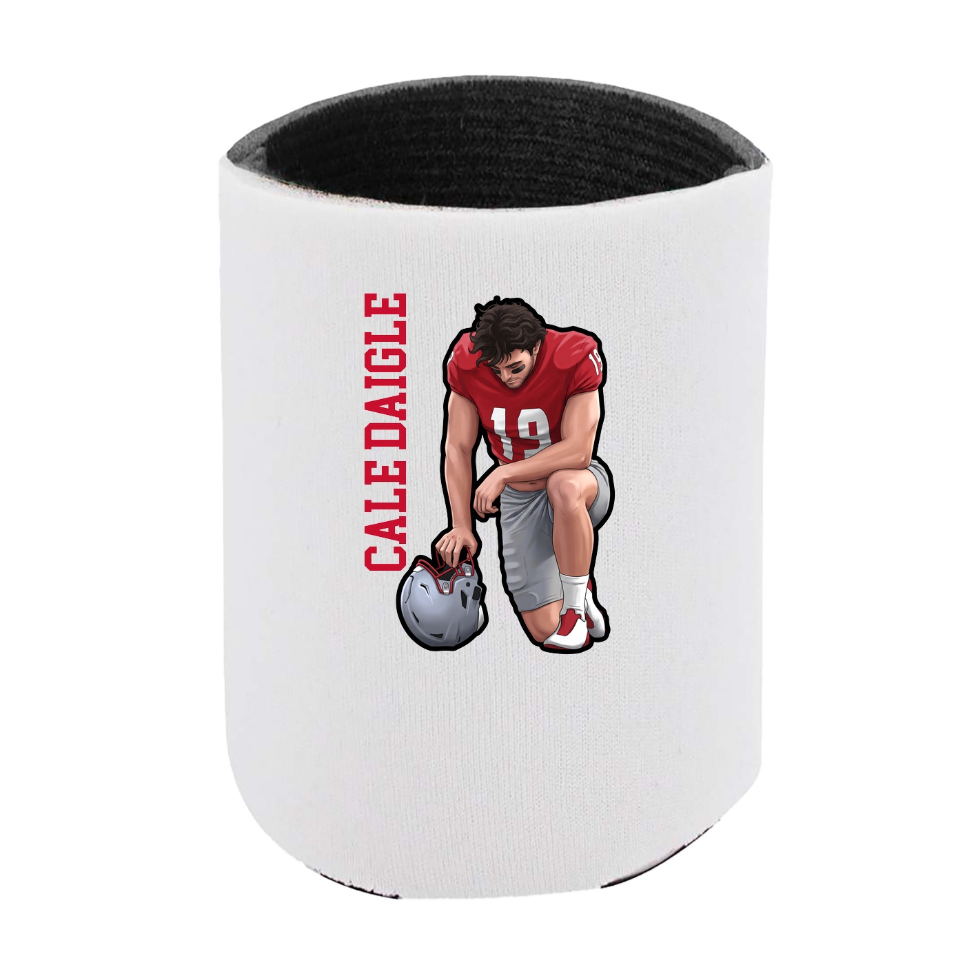 Can Holder — Name Vertical in White