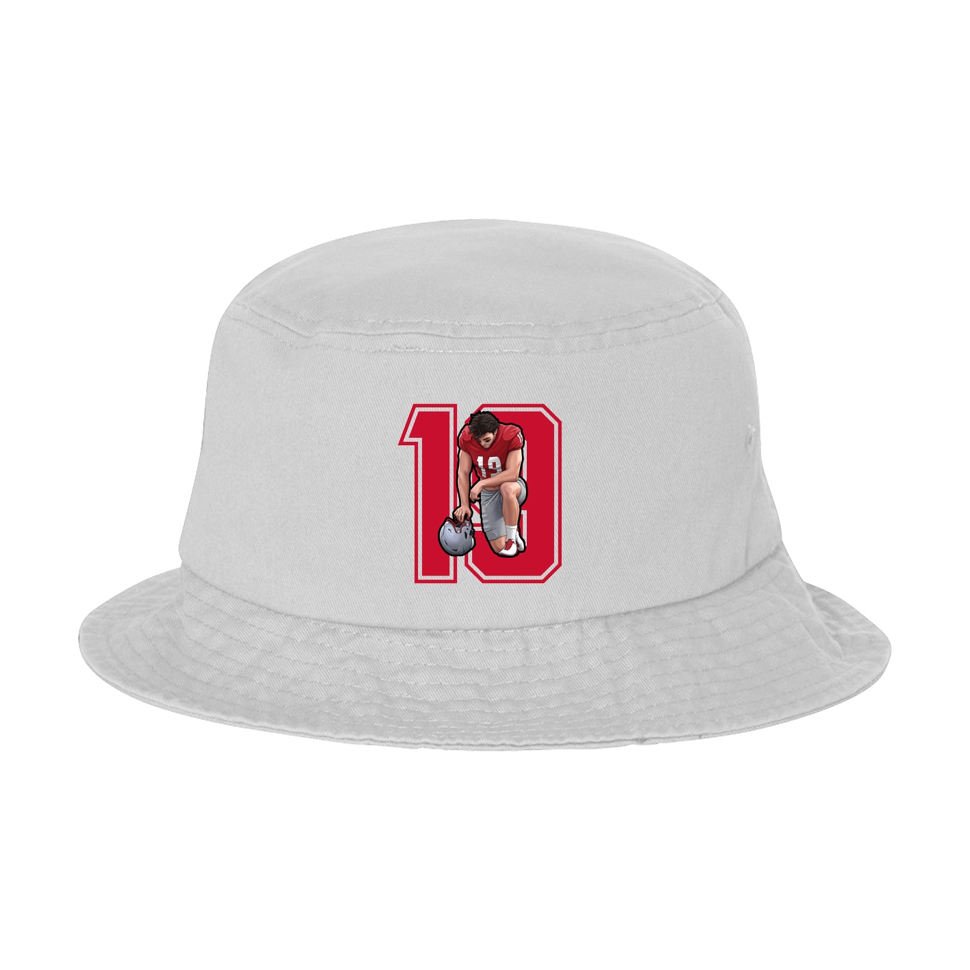 Bucket Cap — Number in White