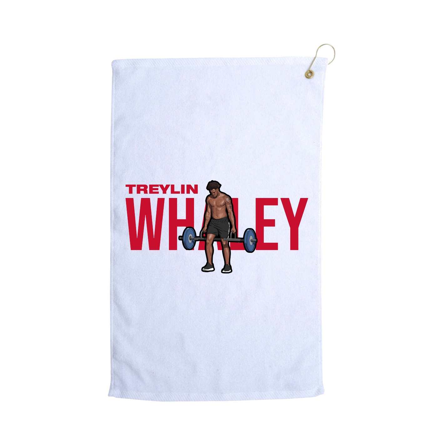 Golf Towel — Player Name in White