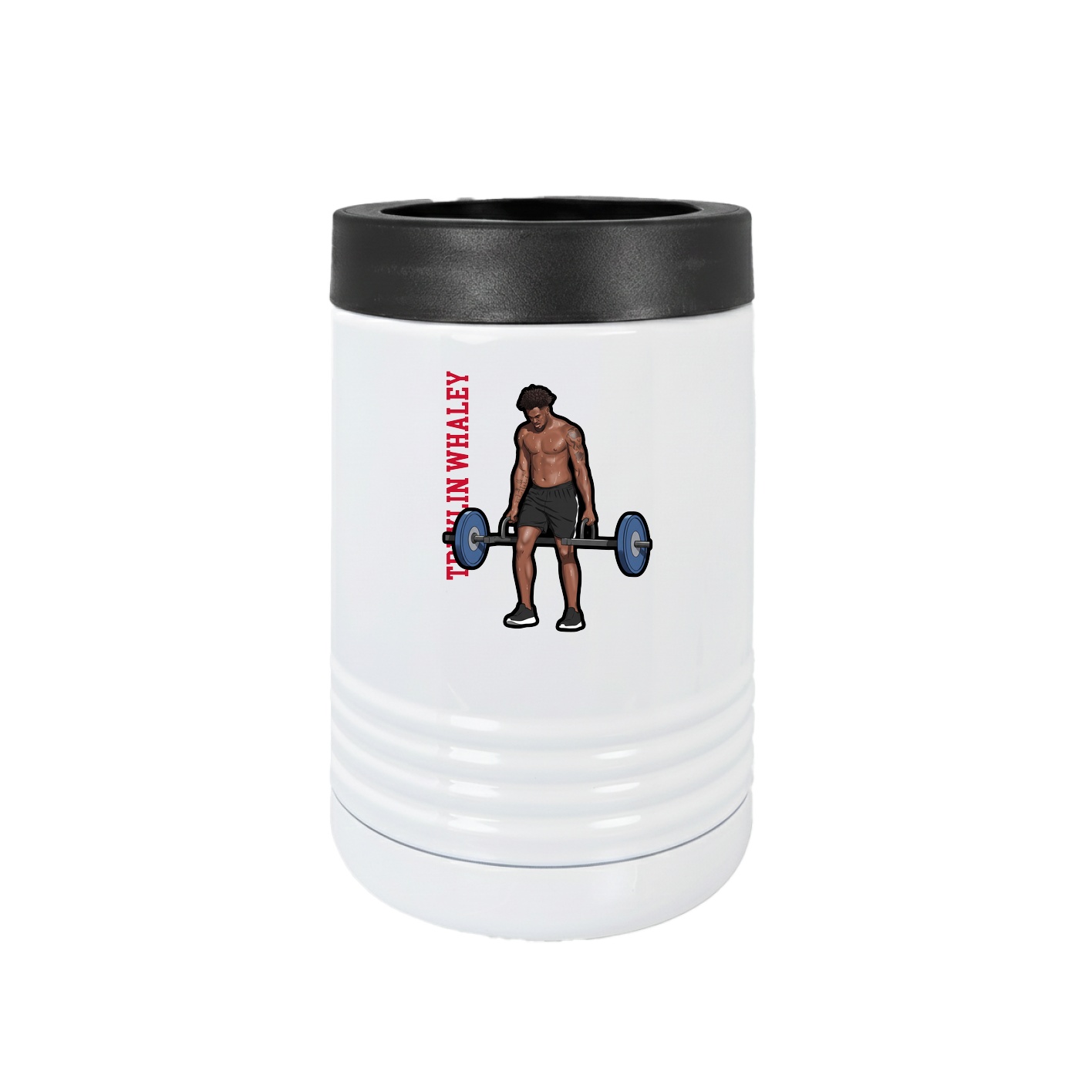 Beverage Holder — Name Vertical in White