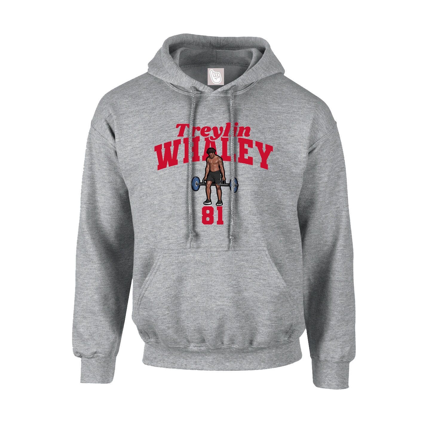 Youth Hoodie — Signature Arch in Grey