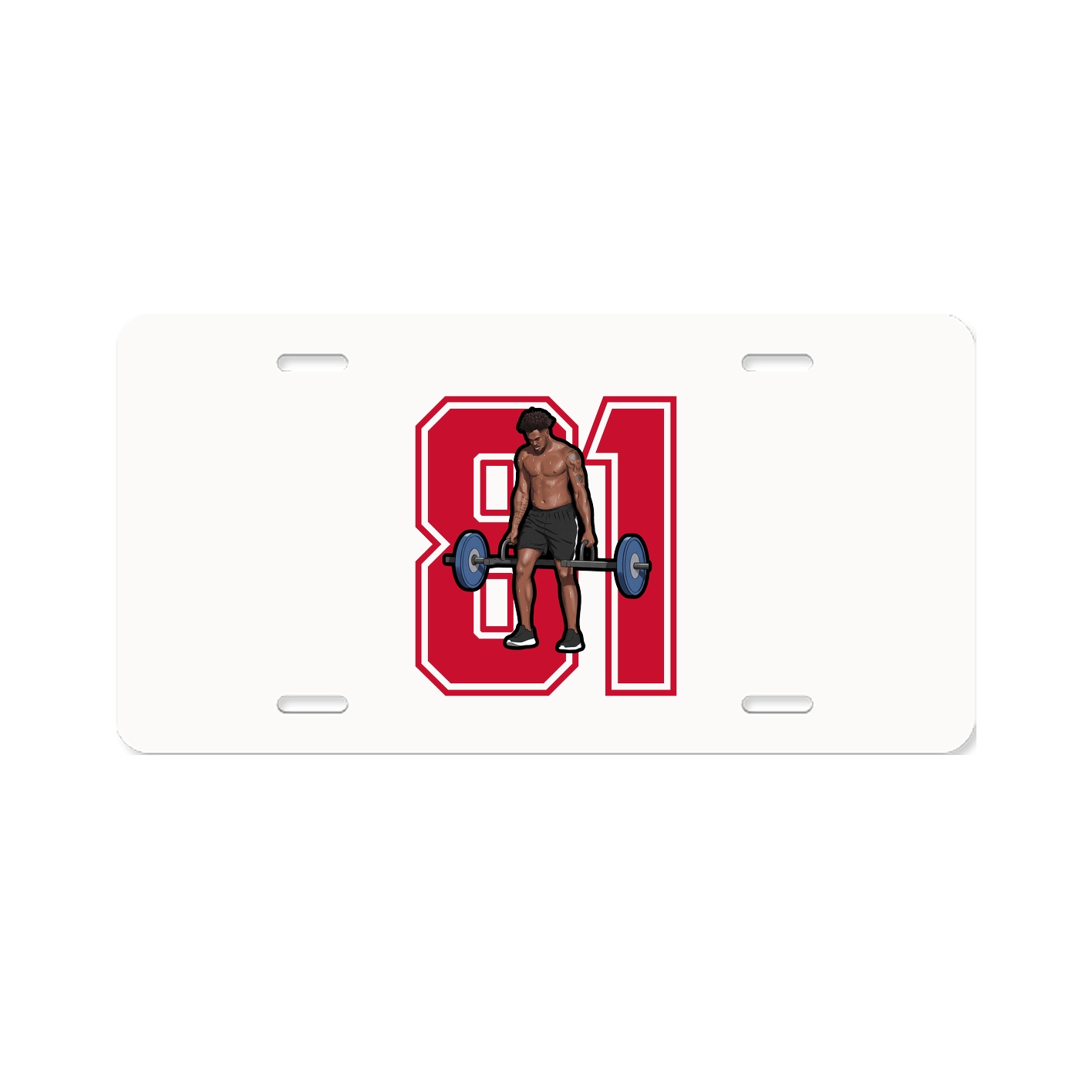 License Plate — Number in Classic
