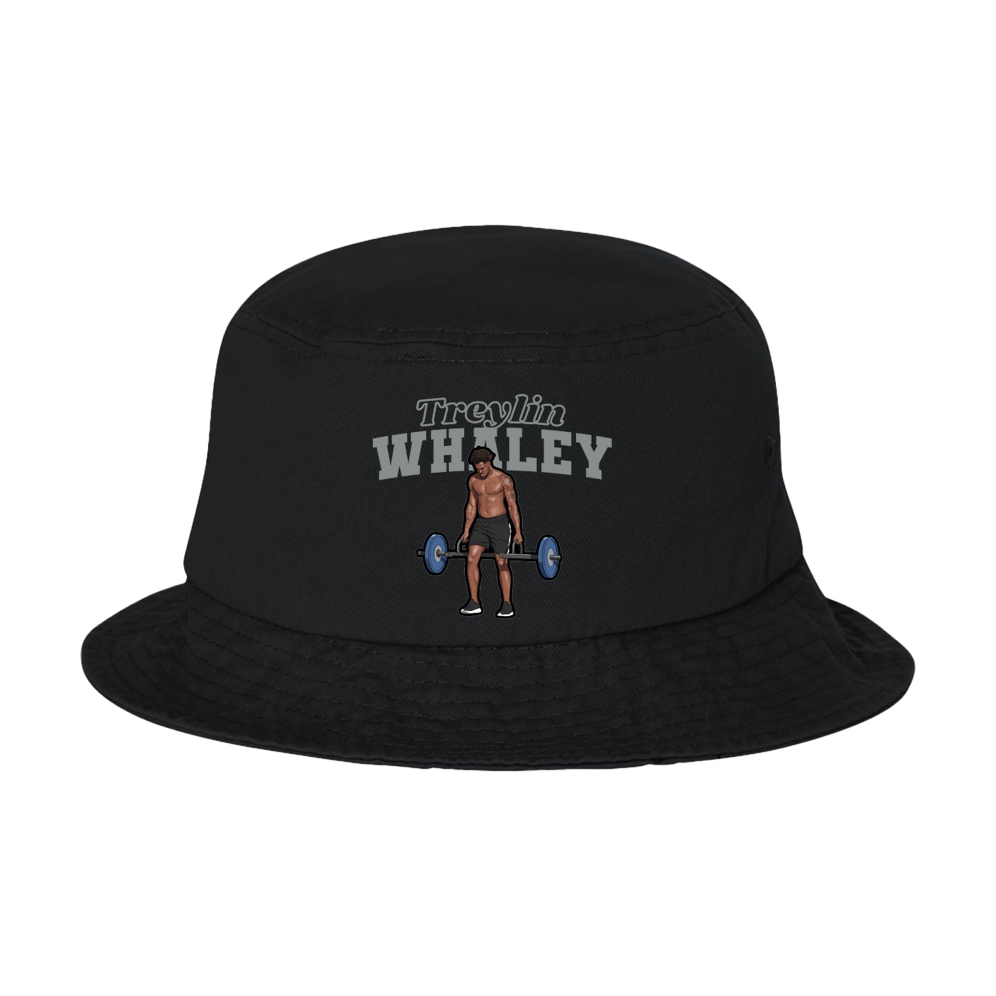 Bucket Cap — Name Arch in Black