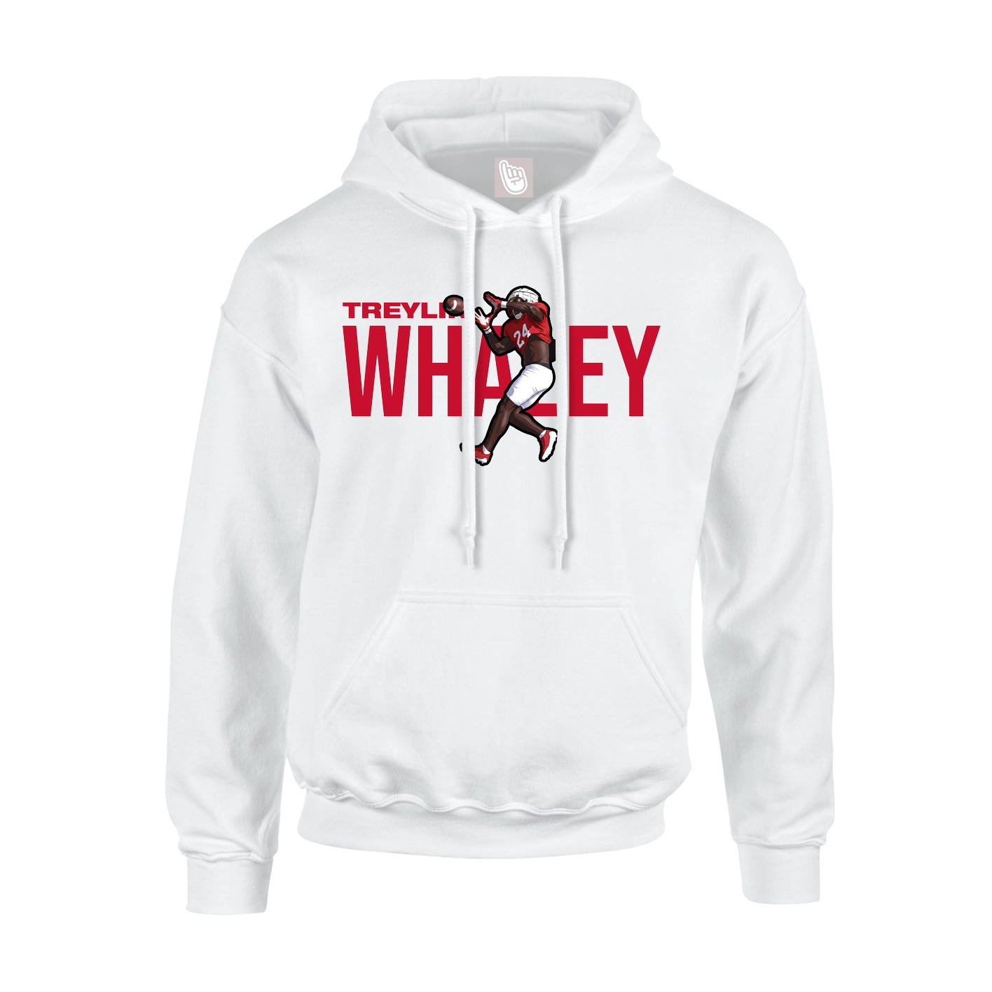 Hoodie — Player Name in White