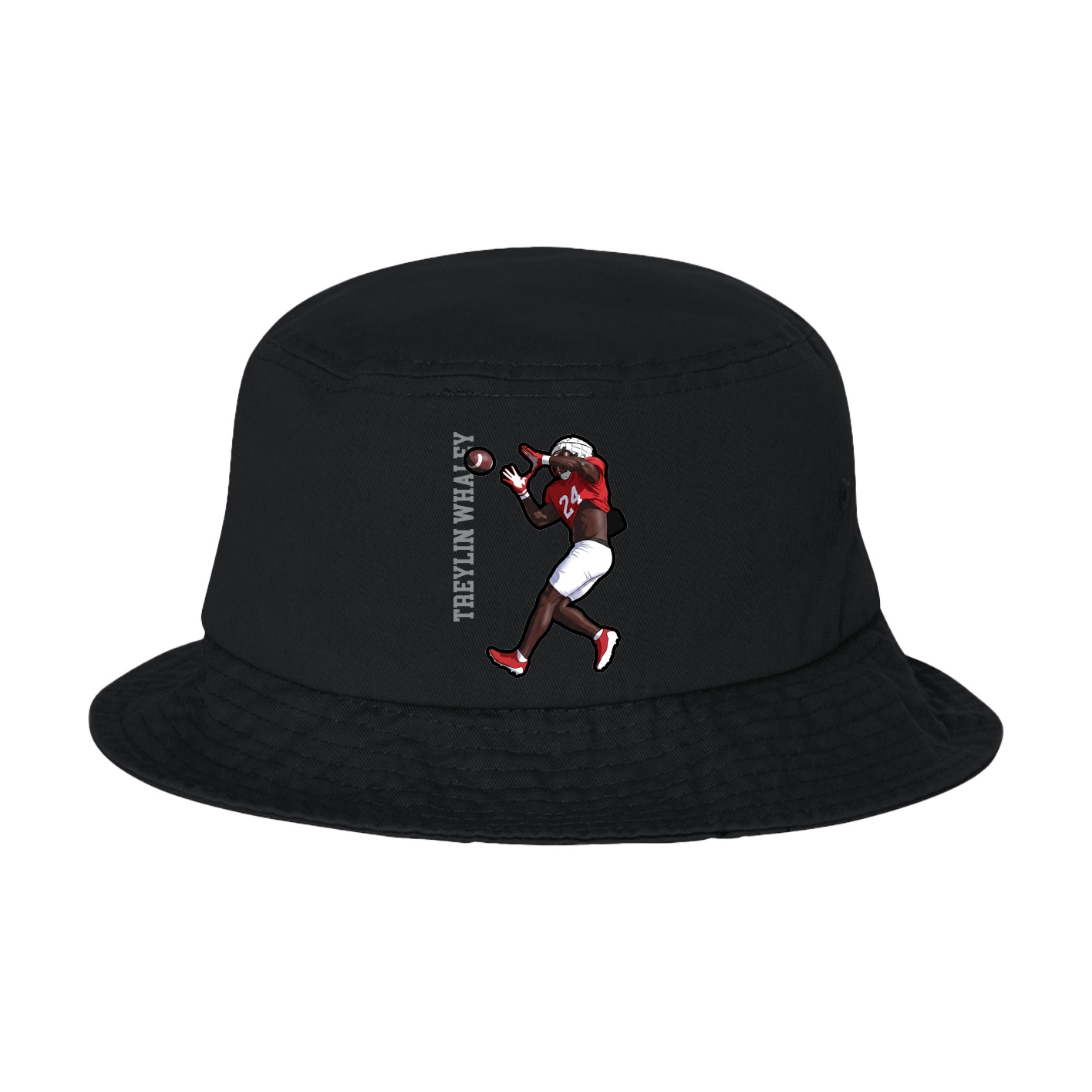 Bucket Cap — Name Vertical in Black