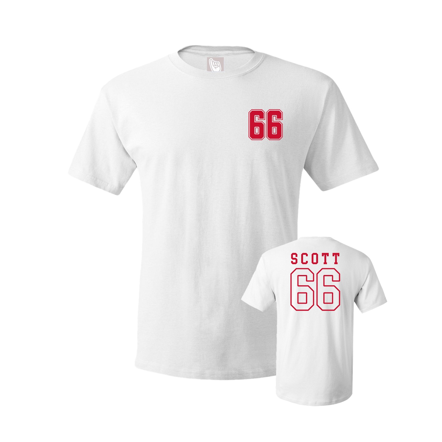 Youth Tee — Chest Back in White