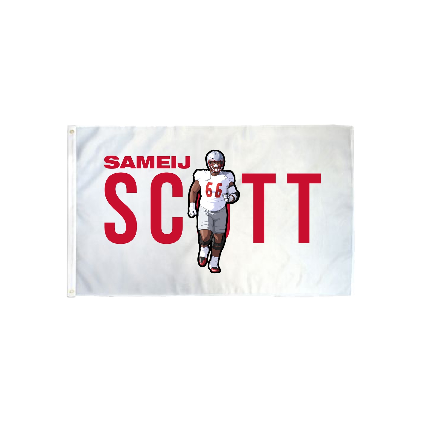 3x5 Flag — Player Name in Classic