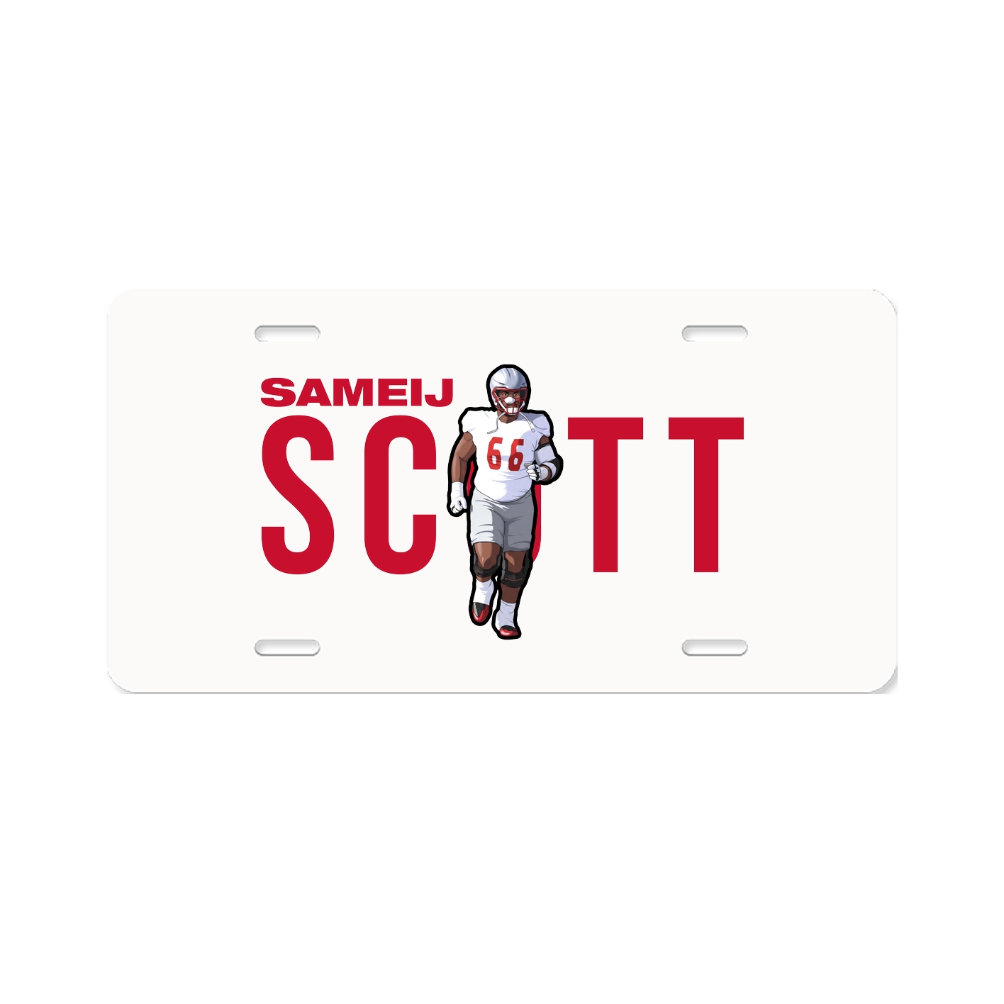 License Plate — Player Name in Classic