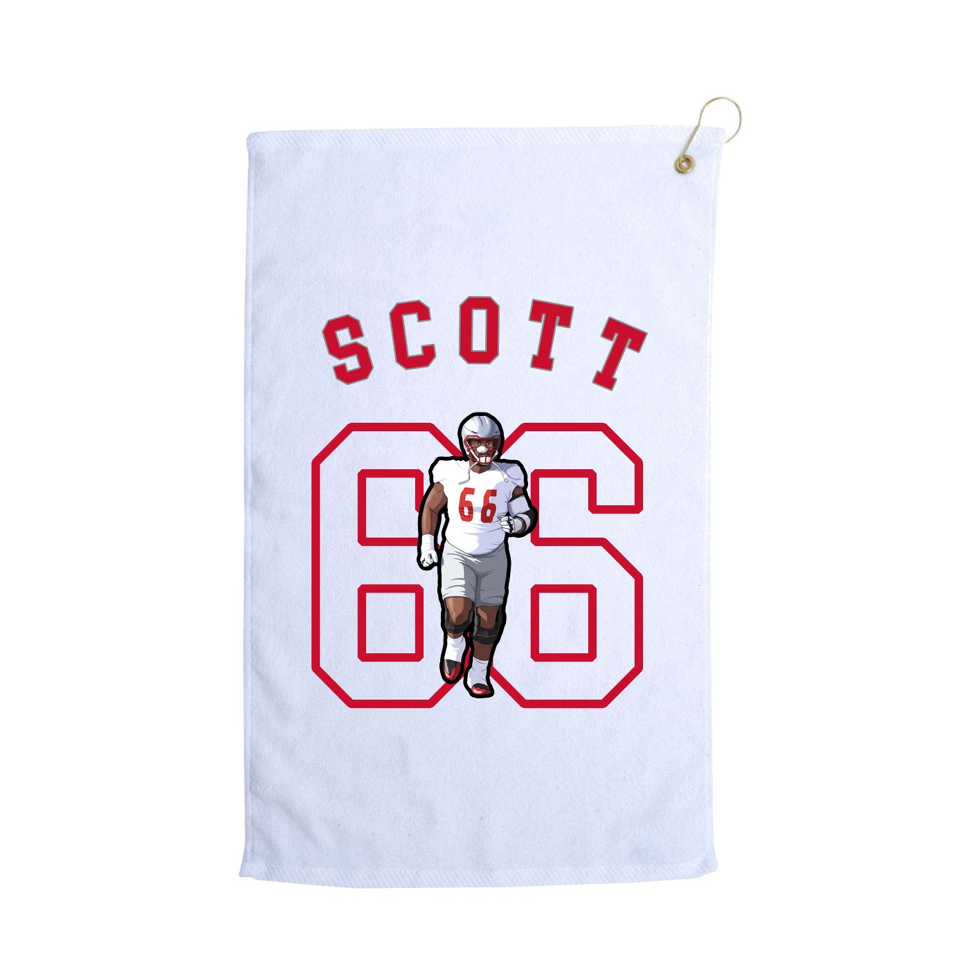 Golf Towel — Shirsey Arch in White