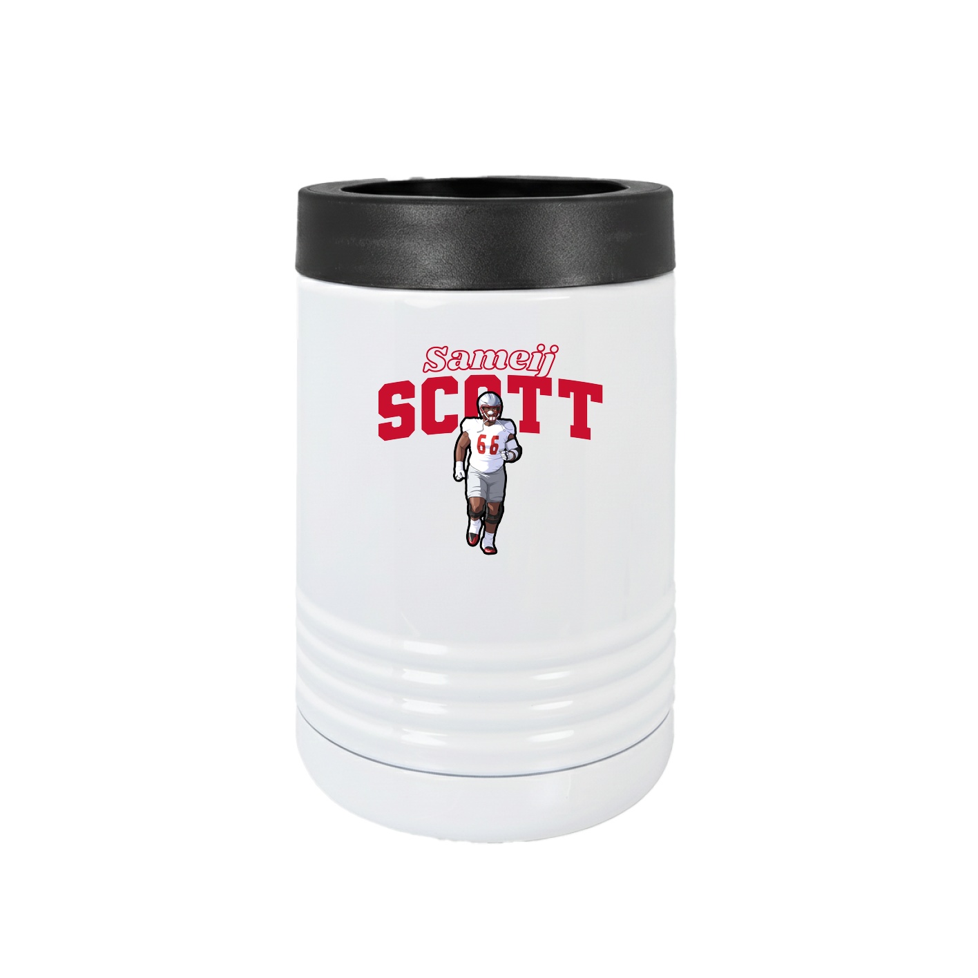 Beverage Holder — Name Arch in White