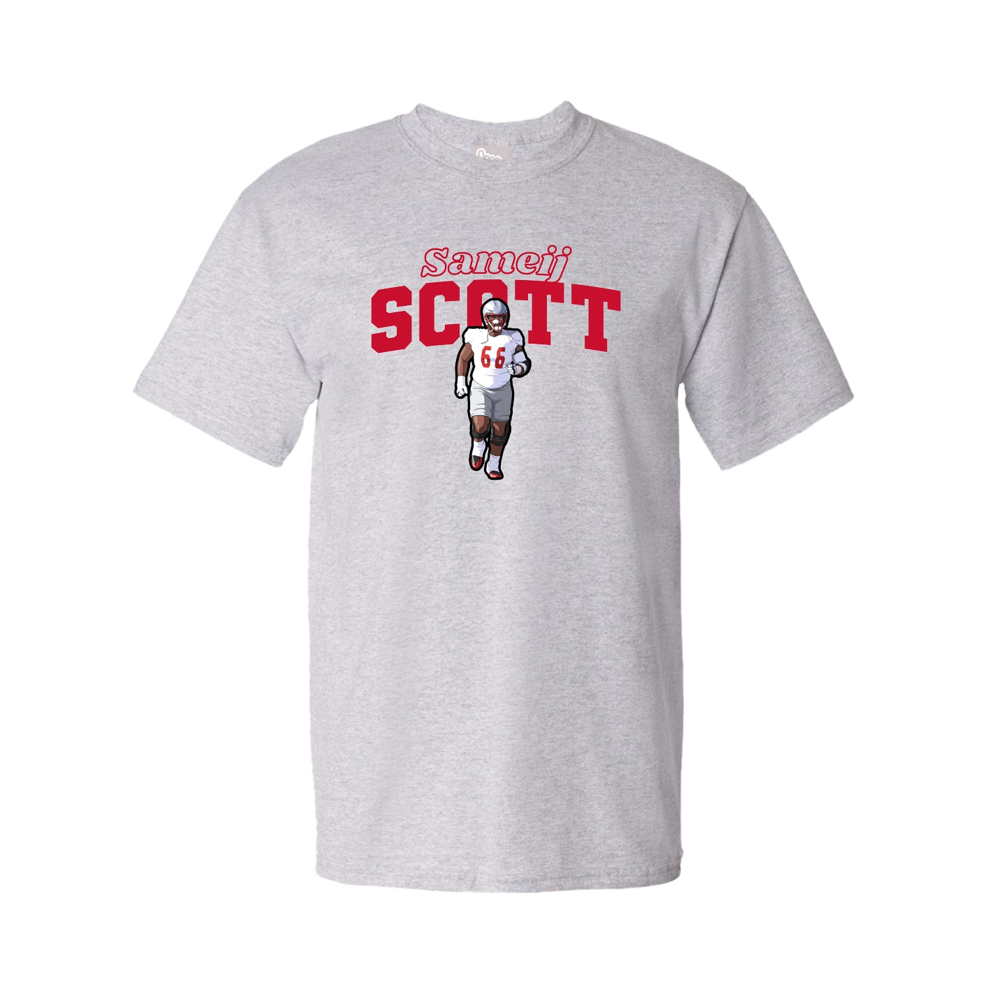 Tee — Name Arch in Grey