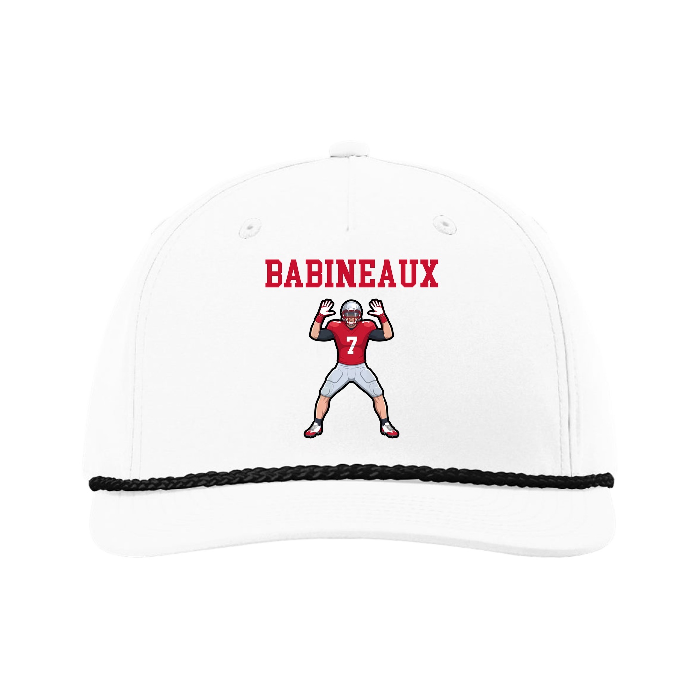 Five-Panel Classic Rope Cap — Shirsey in White