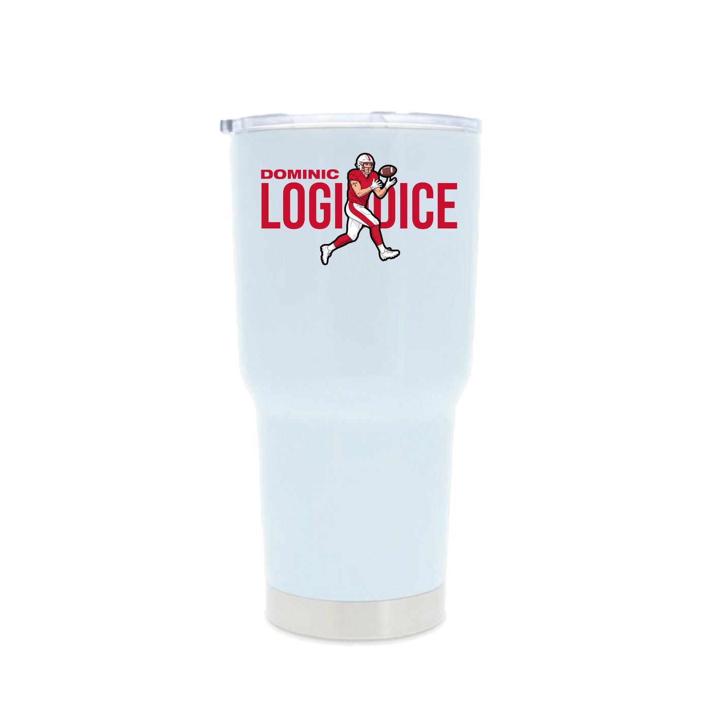 30oz Stainless Steel Tumbler — Player Name in White