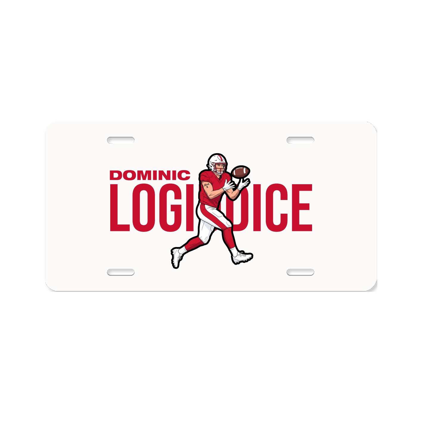 License Plate — Player Name in Classic