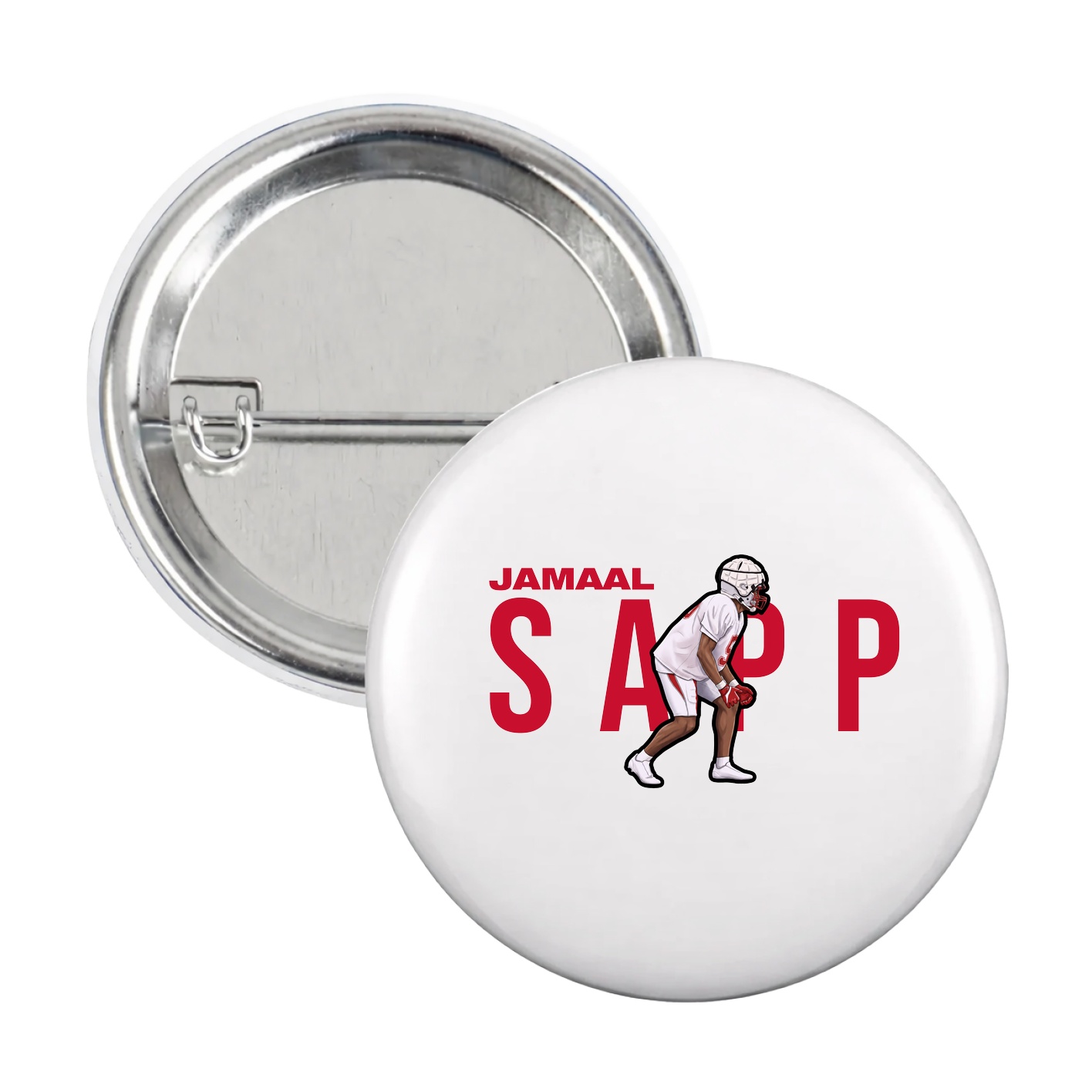 Game Day Button — Player Name in White