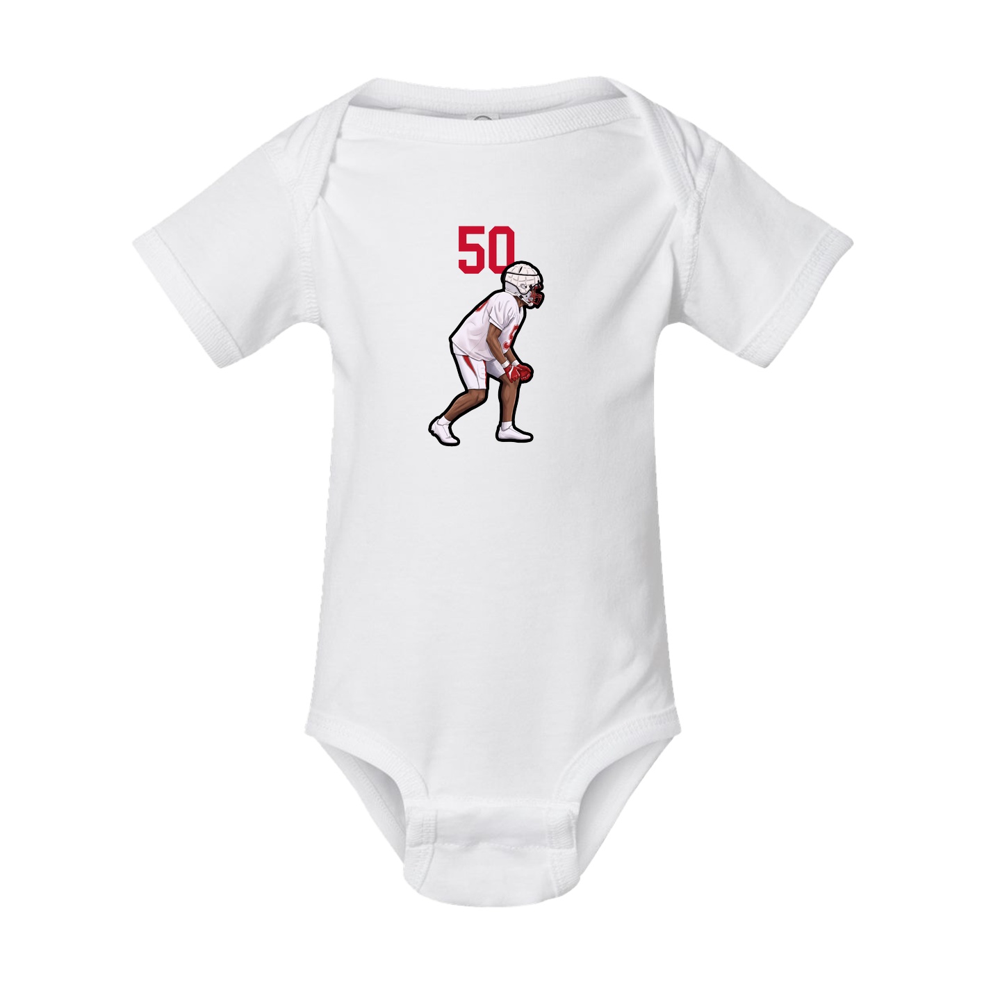 Baby Onesie — Number Top in White