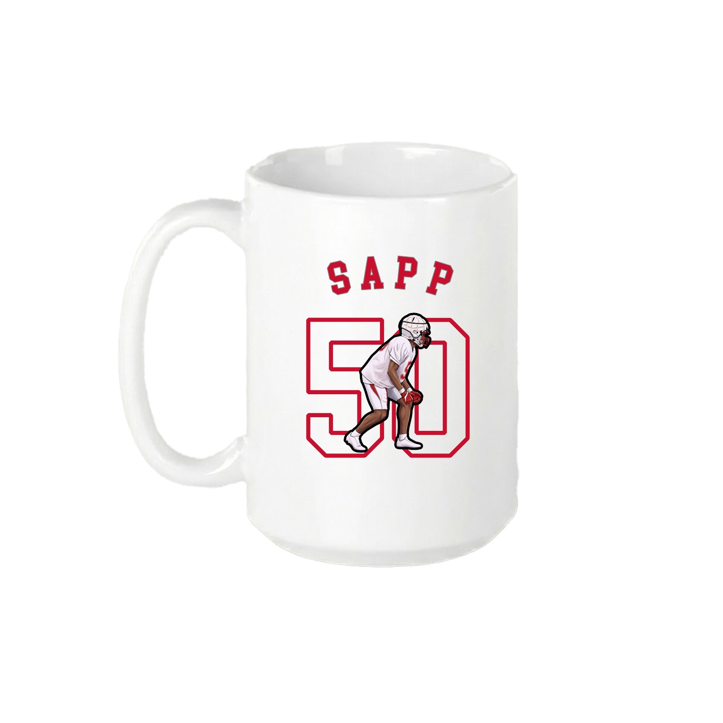 15oz Coffee Mug — Shirsey Arch in White